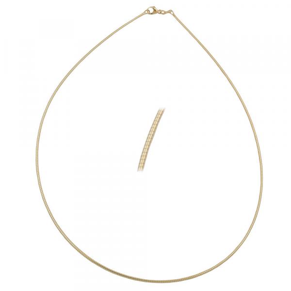 Kette 0,8mm Rundkette 9Kt GOLD 45cm