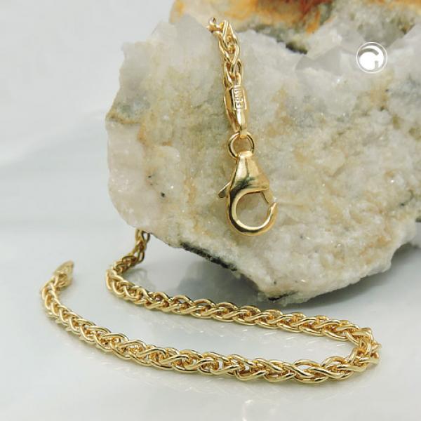 Armband 2,3mm Zopfkette 9Kt GOLD 19cm Armband 2,3mm Zopfkette 9Kt GOLD 19cm