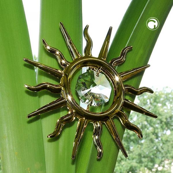 Suncatcher 75mm Sonne mit Glas-Stein