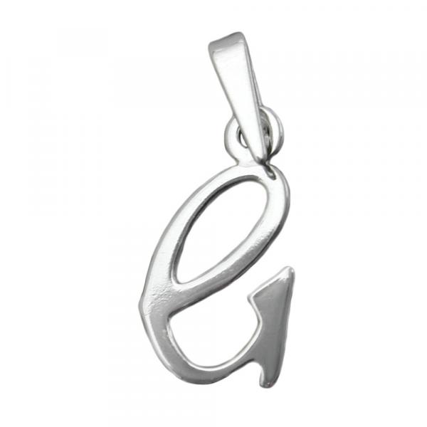 Anhänger 13x8mm Buchstabe G glänzend Silber 925 Anhänger 13x8mm Buchstabe G glänzend Silber 925