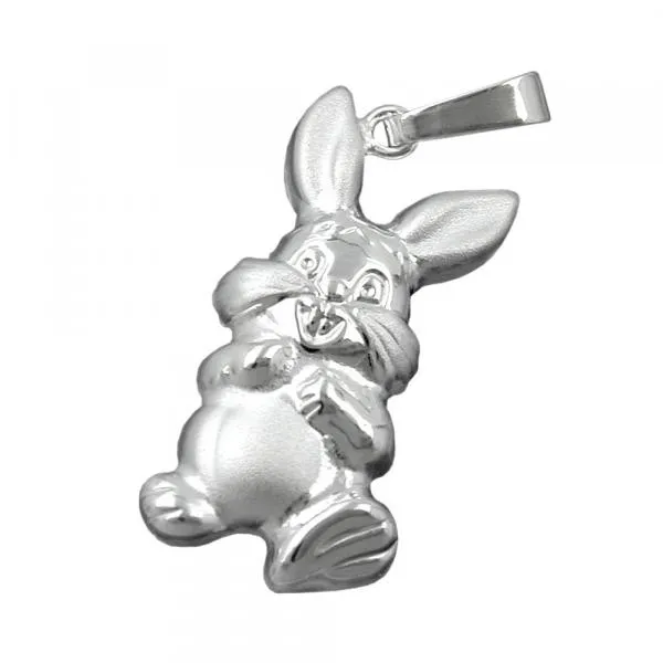 Anhänger Hase 20x10mm Silber 925 Anhänger Hase 20x10mm Silber 925