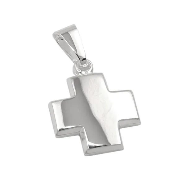 Anhänger 11x11mm Kreuz glänzend Silber 925 Anhänger 11x11mm Kreuz glänzend Silber 925