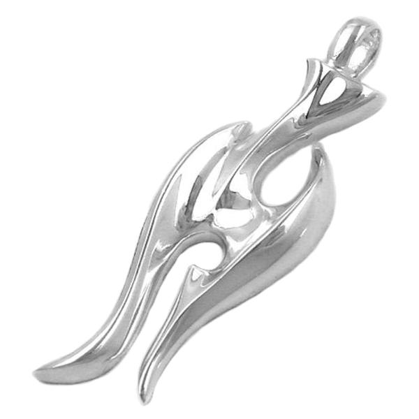 Anhänger 40x14mm massiv glänzend Silber 925 Anhänger 40x14mm massiv glänzend Silber 925