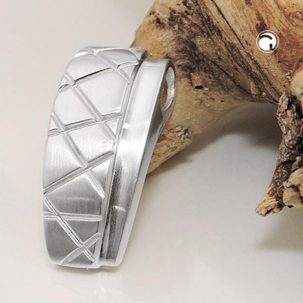 Anhänger 22x10mm matt-glänzend Silber 925 Anhänger 22x10mm matt-glänzend Silber 925