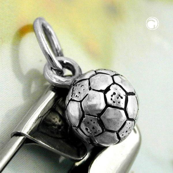 Anhänger 7mm Fußball mit Öse Silber 925 Anhänger 7mm Fußball mit Öse Silber 925