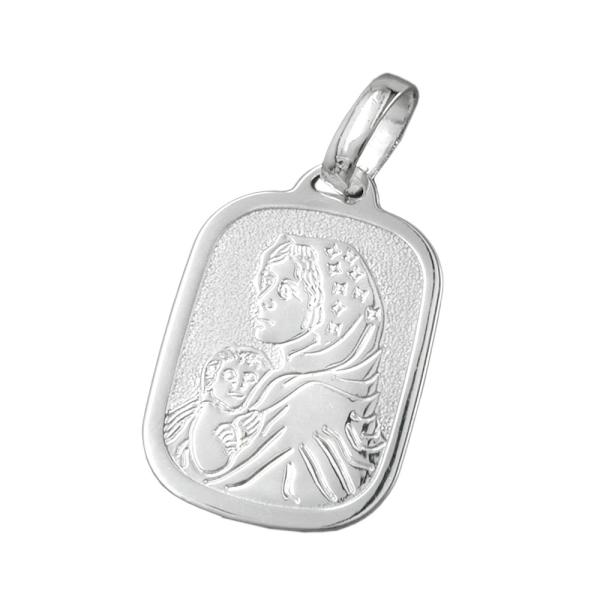 Anhänger 21x15mm Maria mit Jesuskind Silber 925 Anhänger 21x15mm Maria mit Jesuskind Silber 925