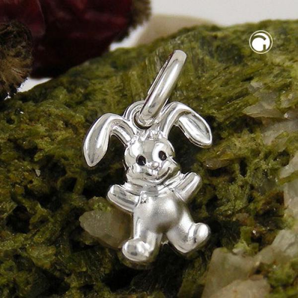 Anhänger kleiner Hase 11x9mm Silber 925 Anhänger kleiner Hase 11x9mm Silber 925