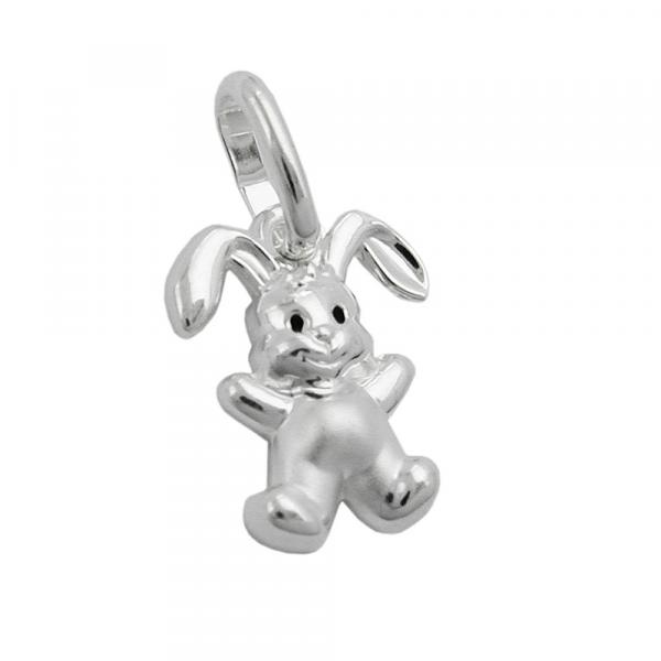 Anhänger kleiner Hase 11x9mm Silber 925 Anhänger kleiner Hase 11x9mm Silber 925