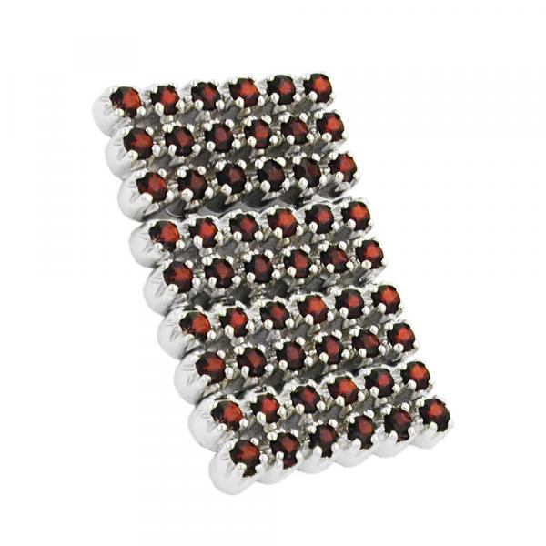 Anhänger 38x25mm Glassteine dunkelrot glänzend rhodiniert Silber 925 Anhänger 38x25mm Glassteine dunkelrot glänzend rhodiniert Silber 925