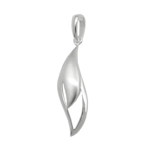 Anhänger 25x8mm Tropfenform matt-glänzend Silber 925 Anhänger 25x8mm Tropfenform matt-glänzend Silber 925