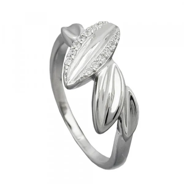 Ring 11mm mit Zirkonias glänzend rhodiniert Silber 925 Ringgröße 60 Ring 11mm mit Zirkonias glänzend rhodiniert Silber 925 Ringgröße 60
