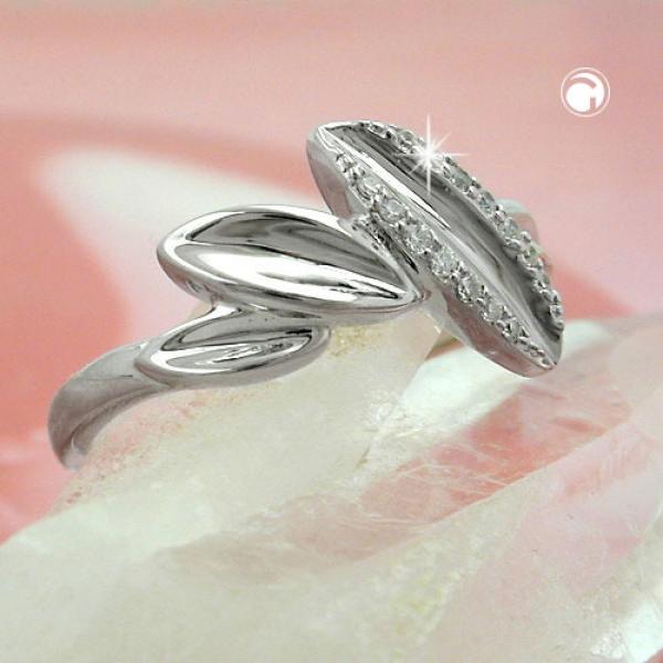 Ring 11mm mit Zirkonias glänzend rhodiniert Silber 925 Ringgröße 62 Ring 11mm mit Zirkonias glänzend rhodiniert Silber 925 Ringgröße 62