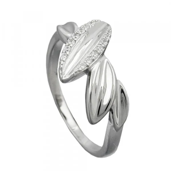Ring 11mm mit Zirkonias glänzend rhodiniert Silber 925 Ringgröße 62 Ring 11mm mit Zirkonias glänzend rhodiniert Silber 925 Ringgröße 62