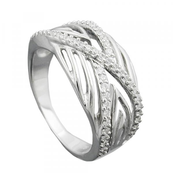 Ring 11mm mit vielen Zirkonias glänzend rhodiniert Silber 925 Ringgröße 58 Ring 11mm mit vielen Zirkonias glänzend rhodiniert Silber 925 Ringgröße 58