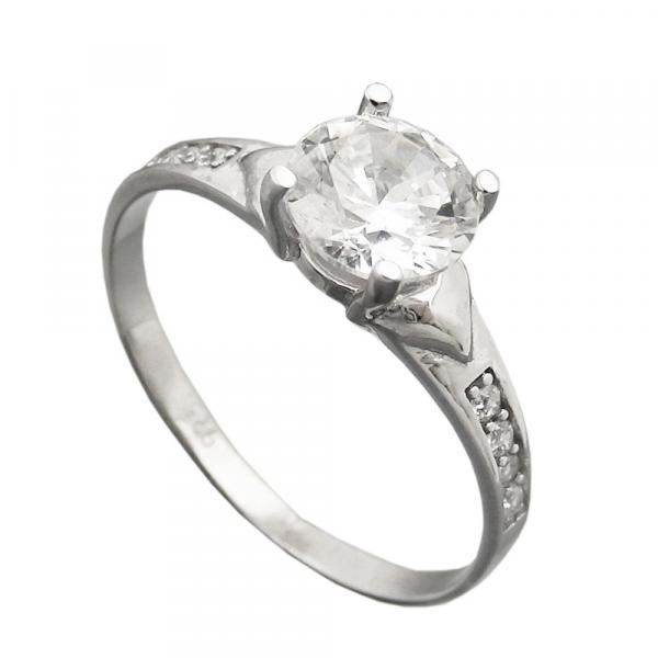 Ring 8mm Zirkonias glänzend rhodiniert Silber 925 Ringgröße 58 Ring 8mm Zirkonias glänzend rhodiniert Silber 925 Ringgröße 58