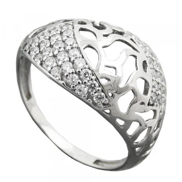 Ring 13mm mit vielen Zirkonias glänzend Silber 925 Ringgröße 57 Ring 13mm mit vielen Zirkonias glänzend Silber 925 Ringgröße 57