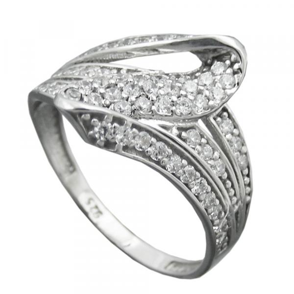 Ring 14mm mit vielen Zirkonias glänzend rhodiniert Silber 925 Ringgröße 56 Ring 14mm mit vielen Zirkonias glänzend rhodiniert Silber 925 Ringgröße 56