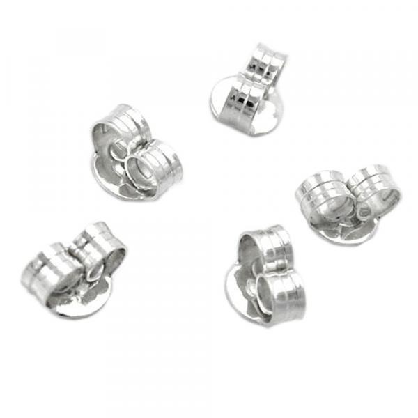 5 Paar Flügel 6mm Gegenstecker für Ohrstecker Silber 925 5 Paar Flügel 6mm Gegenstecker für Ohrstecker Silber 925