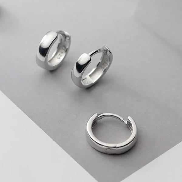 Ohrring Silber 925 Sterling Elegant, Größe 1,2 cm Ohrring Silber 925 Sterling Elegant, Größe 1,2 cm