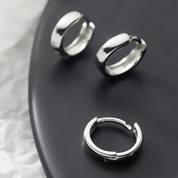 Ohrring Silber 925 Sterling Elegant, Größe 1,2 cm Ohrring Silber 925 Sterling Elegant, Größe 1,2 cm