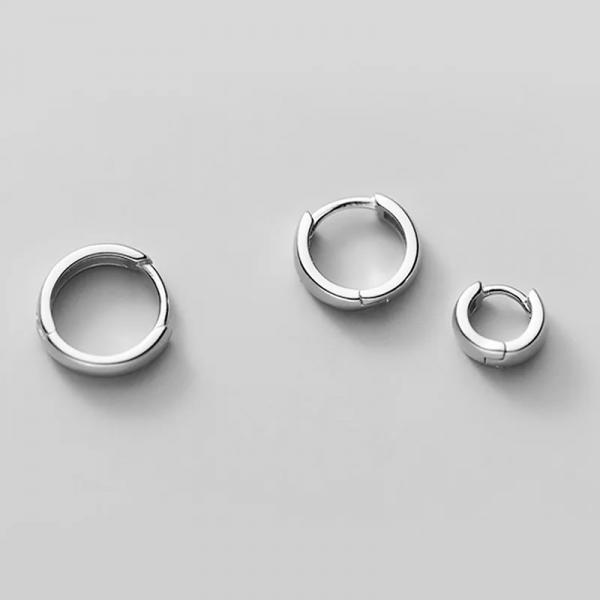 Ohrring Silber 925 Sterling Elegant, Größe 1,2 cm Ohrring Silber 925 Sterling Elegant, Größe 1,2 cm