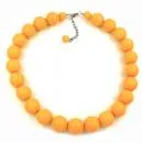Kette, Perlen 20mm, gelb-glänzend