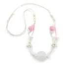 Kette, weiß-rosa, Blütenkelch
