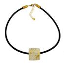 Kette, 8-Eck-Walze, kristal-spuckgoldfarben