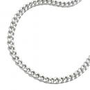 Kette 3mm Flachpanzerkette diamantiert Silber 925 55cm