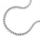 Kette 17mm Flachpanzerkette 2x diamantiert Silber 925 55cm