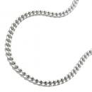 Kette 2mm Flachpanzerkette 2x diamantiert Silber 925 55cm