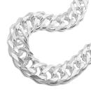 Armband 11x35mm Zwillingspanzer Silber 925 21cm