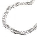 Kette 33mm Singapurkette diamantiert Silber 925 50cm