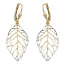 Brisur 45x16mm Blatt durchbrochen 9Kt GOLD