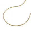 Kette 0,8mm Schlange 5-kant 9Kt GOLD 45cm