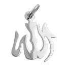 Anhänger 18x15mm Allah glänzend Silber 925